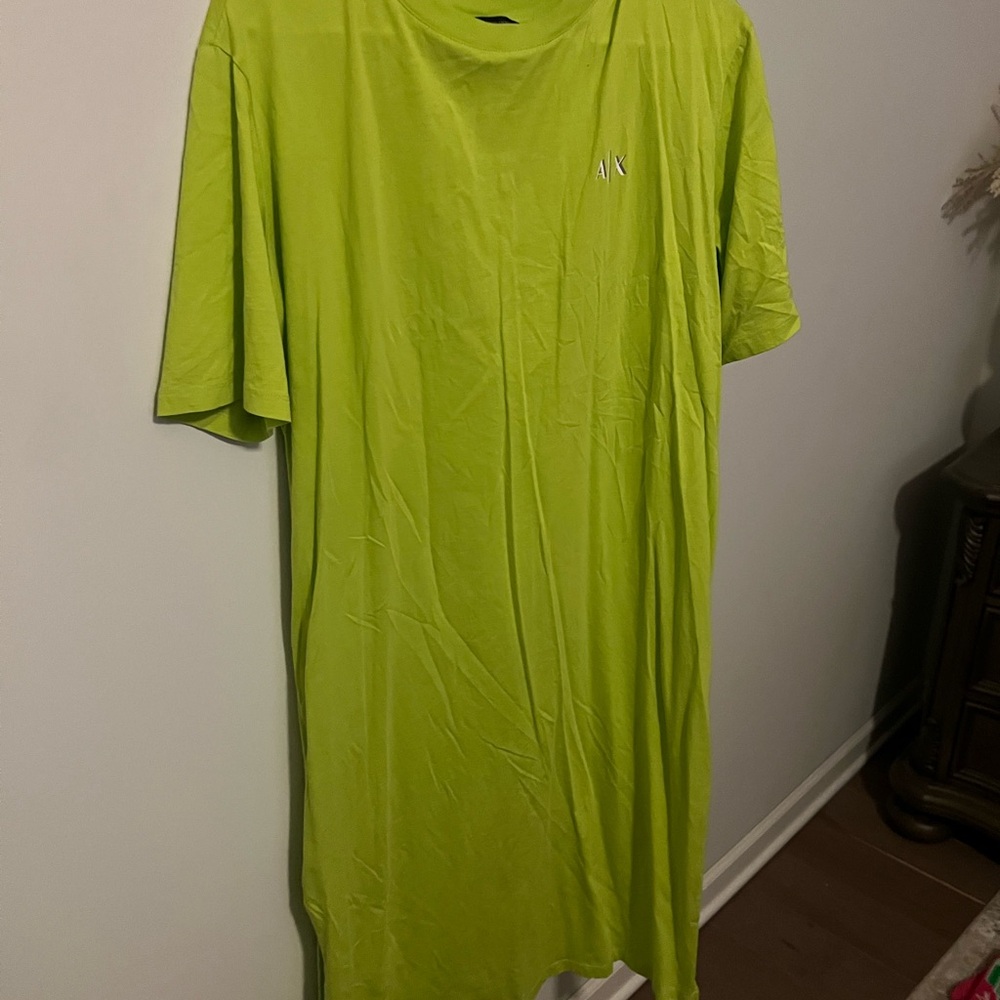 Armani Exchange Men's Lime Short Sleeve Tee
